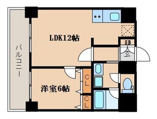 西大橋駅 徒歩1分 8階の物件間取画像